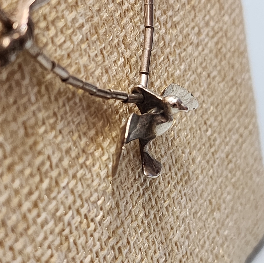 Vintage Native American Sterling Bird Fetish Necklace - Picture 10 of 13